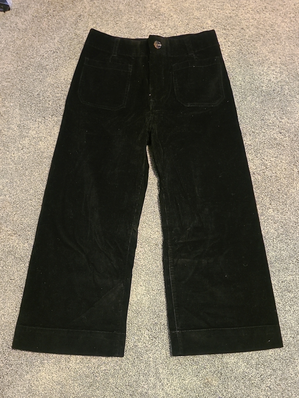 Velvet Heart Black Corduroy Button-Front Trousers